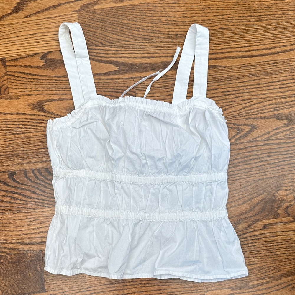 Madewell White Sleeveless Women's Top